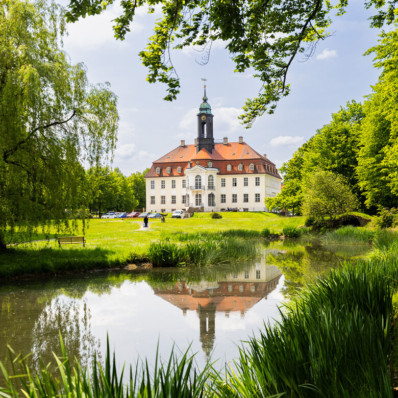 Schloss Reinhardtsgrimma mit Park und Teich